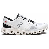 On Running Cloud X 3 Ivory Lightweight Performance Sneakers - Cloud Tread